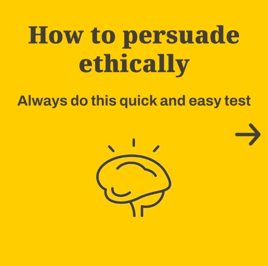 How to persuade ethically