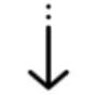 Arrow pointing down