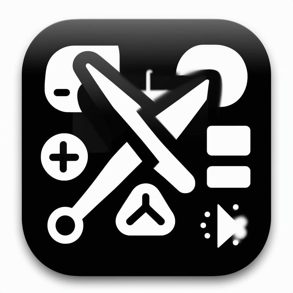 icon simple style only black and white to show quick results